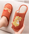 adult dinosaur slippers red 2