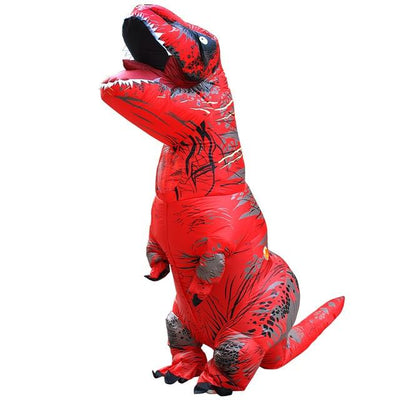 inflatable t rex costume red