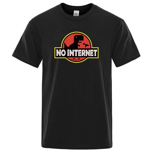dinosaur shirt no internet black