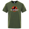 dinosaur shirt no internet kaki