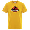 dinosaur shirt no internet yellow