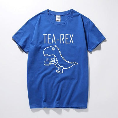 dinosaur shirt tea rex blue