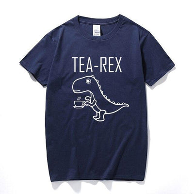 dinosaur t shirt tea rex dark blue