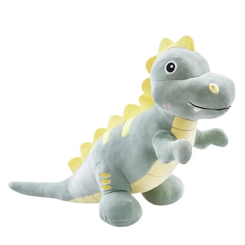 dinosaur plush with stripes