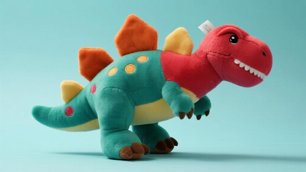 Peluche dinosaure pas chère colorée jouet abordable pour tous âges