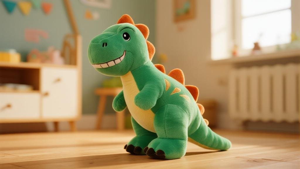 Peluche dinosaure mignonne qui tient debout toute seule jouet enfant