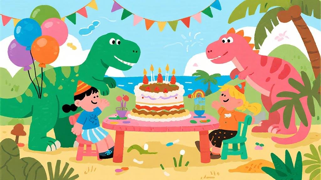 Guide fête anniversaire dinosaure décoration et activités pour enfants