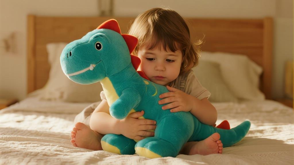 Jouet câlin dinosaure doux peluche recommandé pour tous âges enfant