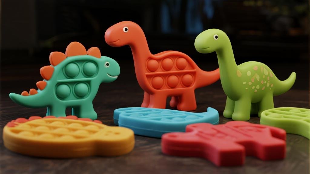 Best dinosaur fidget toys pop its spinners and sensory dino toys collection for kids