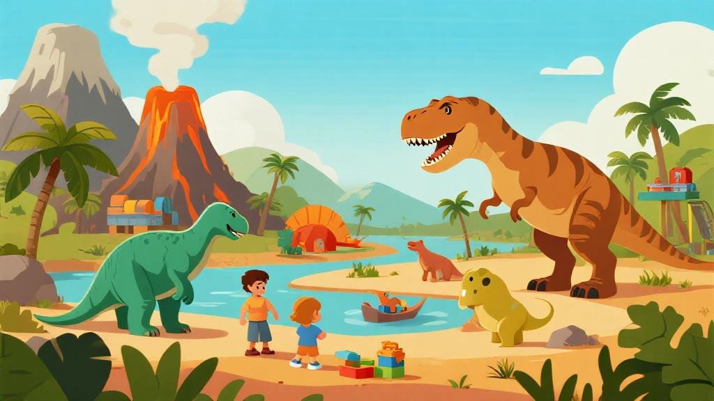 Best dinosaur playsets for kids with T-Rex figures volcanoes and prehistoric world for imaginative play