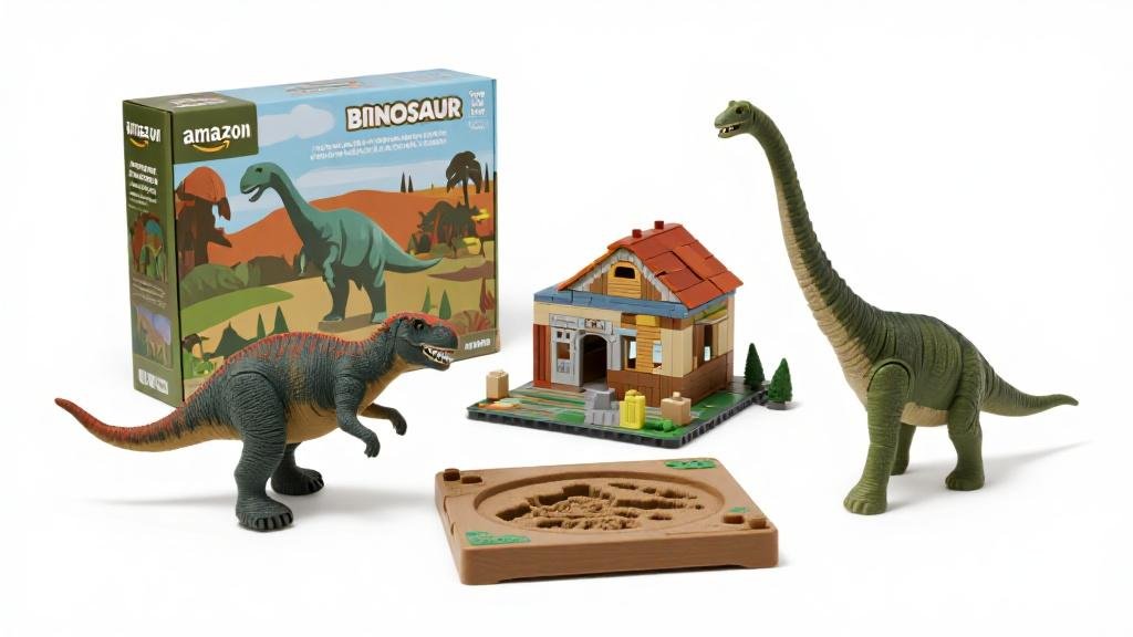 Top-rated dinosaur toys on Amazon with realistic figurines building sets and plush dinos