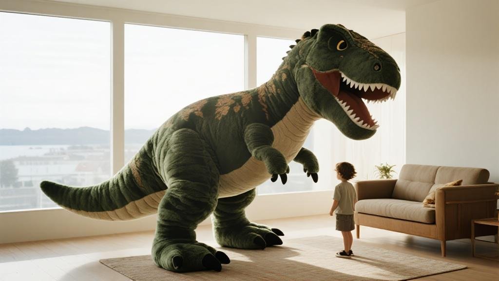 Peluche dinosaure géante lavable en machine animal en peluche XXL