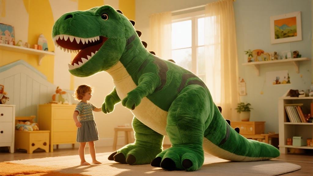 Peluche T-Rex géante grande taille jouet dinosaure pour tous âges