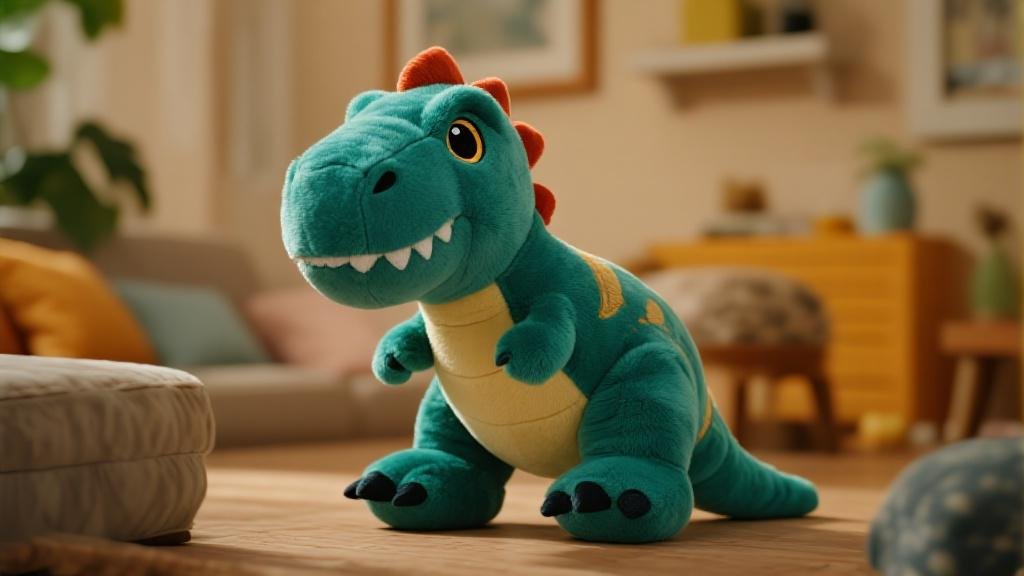 Cute premium Jellycat Fossilly T-Rex plush stuffed animal toy with soft luxurious fabric for babies