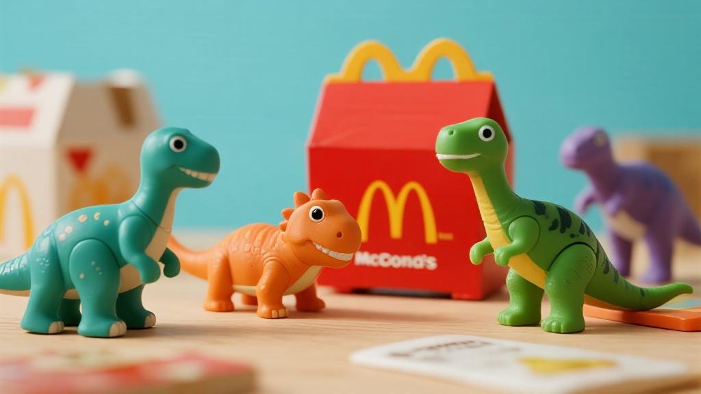 McDonalds Happy Meal dinosaur toys collection colorful plastic dino figures for kids