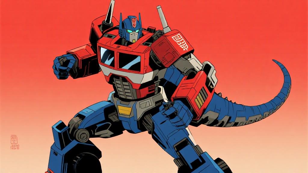 Jouet Optimus Prime T-Rex Transformer dinosaure robot