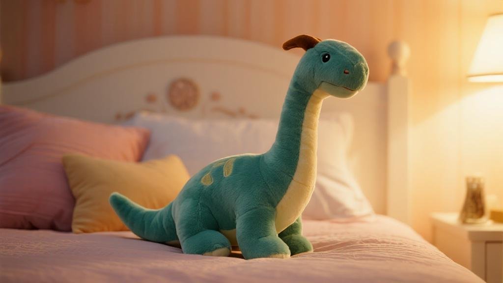 Peluche dinosaure Diplodocus douce et câline jouet enfant