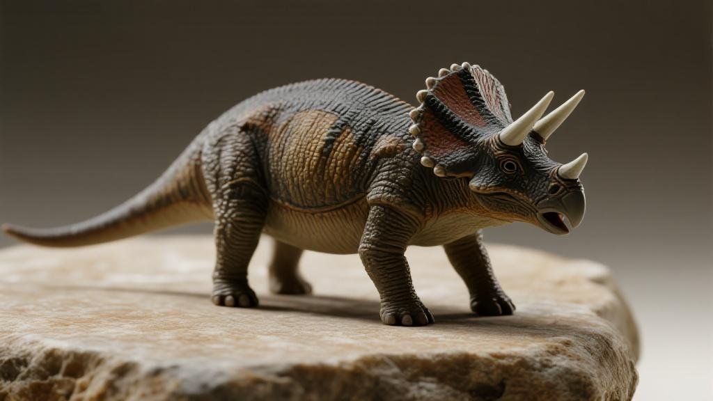 Figurine Pentaceratops dinosaure à collerette trois cornes collection