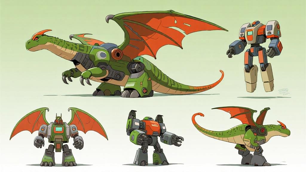 Jouet ptérosaure Transformer dinosaure volant convertible