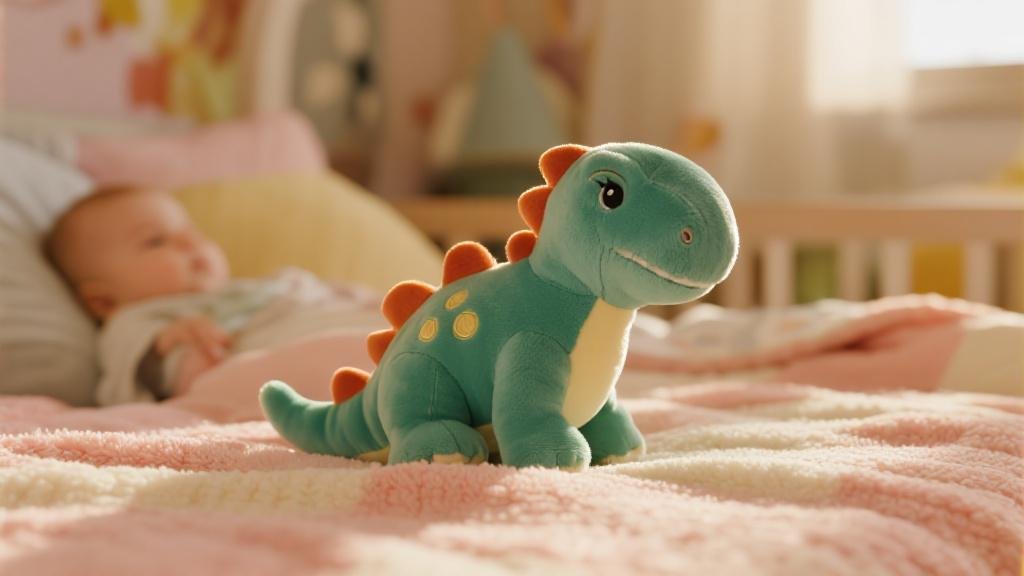 Petite peluche dinosaure sécurisée pour bébé jouet doux sans danger