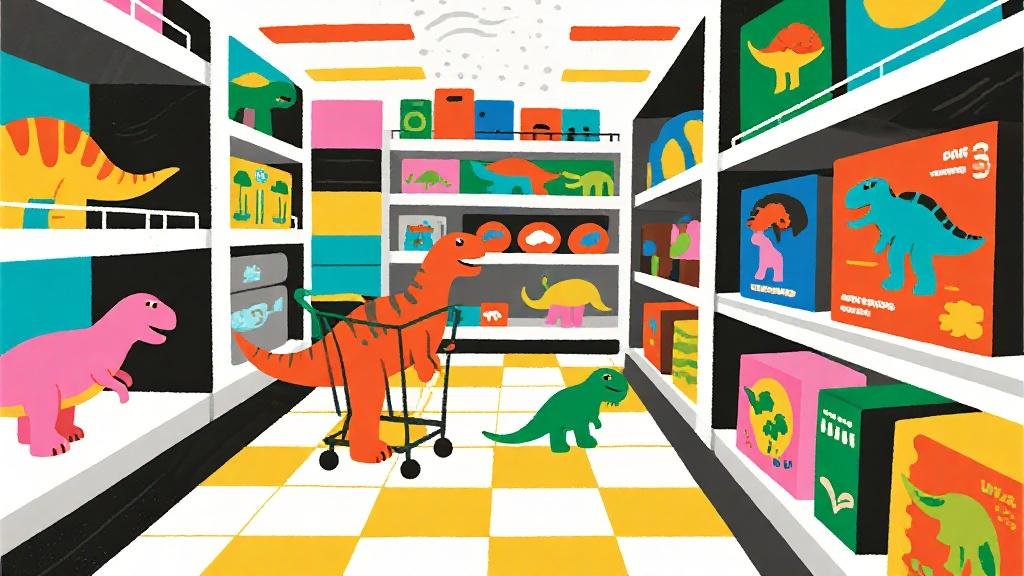 Where to buy dinosaur toys shopping guide comparing Target Walmart and Amazon toy store aisle display