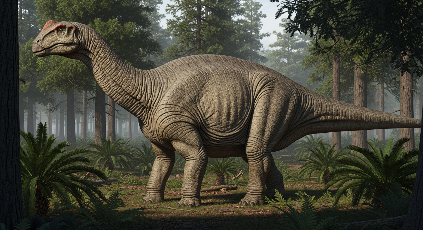 Paleo-art of Camarasaurus, a stocky long-necked sauropod dinosaur